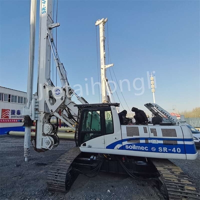 qualidade  Kelly Miniature Used Rotary Drilling Rig SR40 50M Used Piling Rig For Construction Fábrica