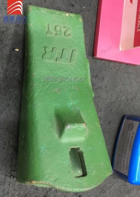 verde de aço das peças sobresselentes da maquinaria dos dentes lisos do eixo helicoidal da cubeta 25t