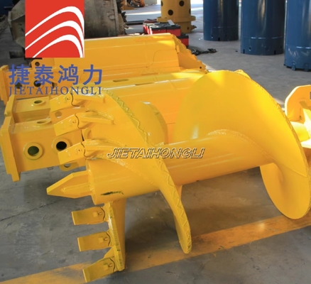 Eixo helicoidal amarelo da perfuração de rocha do Od 1600mm com dentes lisos
