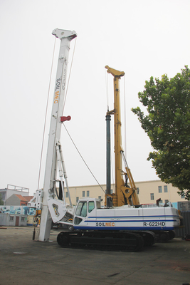 o equipamento hidráulico recondicionado da pilha, usou-se furado empilhando o equipamento, soilmec que empilha o equipamento, usou o equipamento da pilha da fundação