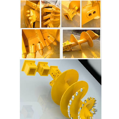 O eixo helicoidal cônico 16-30mm da rocha do eixo helicoidal da broca da pilha do solo da rocha combinou empilhando o equipamento