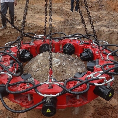 Máquina hidráulica concreta do disjuntor da pilha de 600mm para cortar a pilha